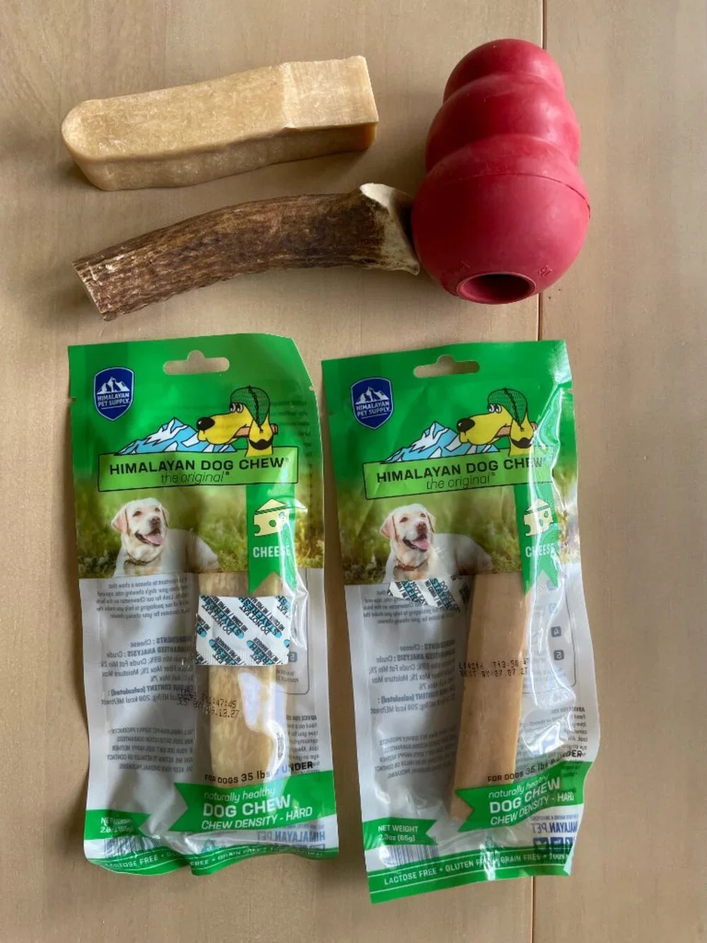 Dog Supplies Toys - Red Kong, Antler Chew,‎ Himalayan Yak Treats